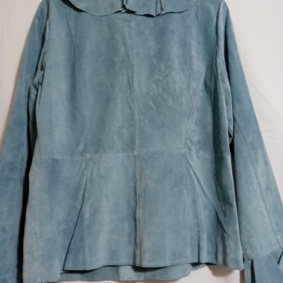 Bagatelle  shirt blue suede vintage - Picture 2 of 9